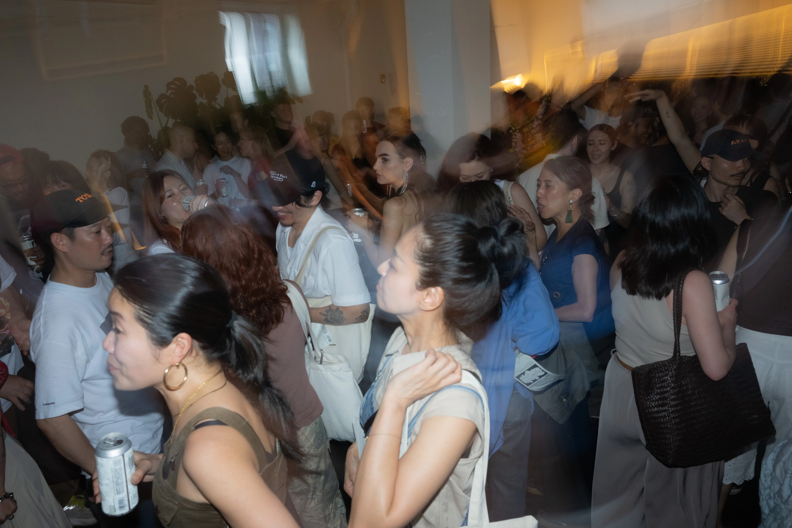 A crowd gathered at the Saltfields anniversary party