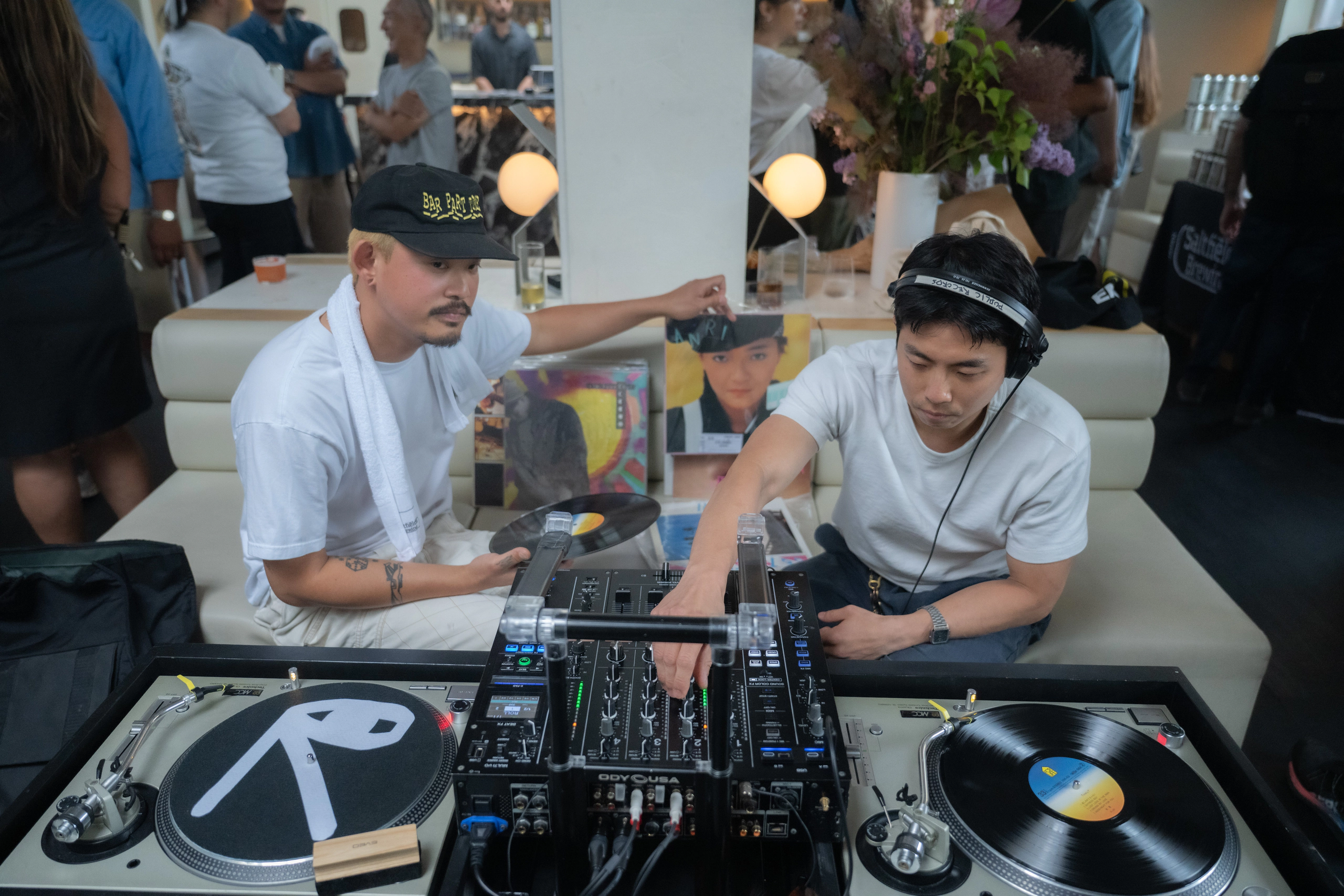 DJs performing at a Saltfields event